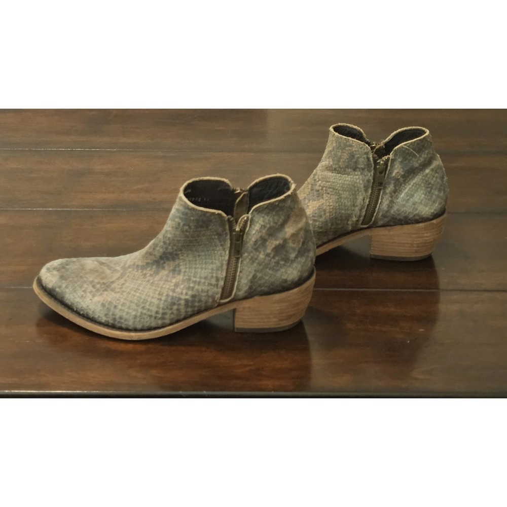 Liberty Black Inara Python Snakeskin Print Leather Boots Women's Size 10 Western - Picture 2 of 9